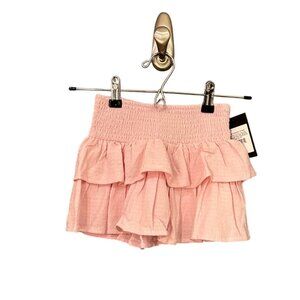 NWT Girls' Smocked Waist Tiered Woven Skirt - art class